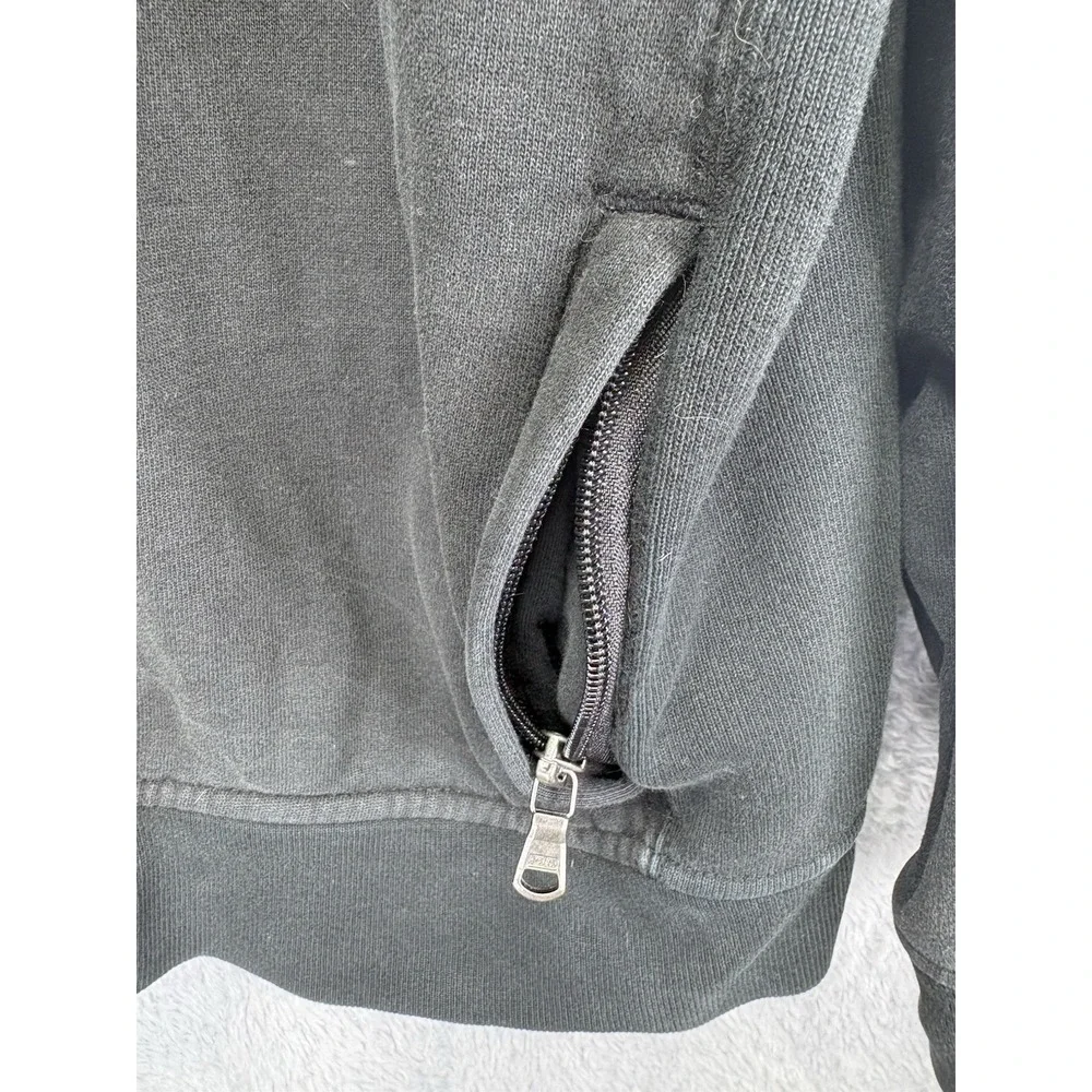 VTG 90s Polo Ralph Lauren Mens XL Track Jacket Black White Stripe Full Zip